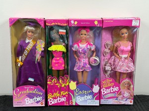 Lot of 4 Mattel Collectible Barbie Dolls in Original Boxes - see description for more info