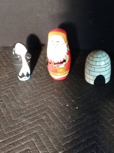 3 Nesting dolls - Whale, Santa, Igloo