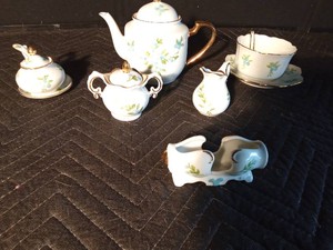 Hand painted tea set