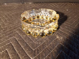 Walther Glass ashtray Bolero series from West Germany known for its distinct bubble design