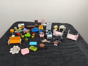Lot of Doll Furniture - Some of the Pieces are Metal