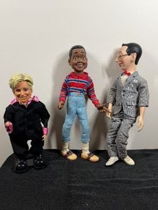 Lot of 3 Collectible Dolls - Hillary Clinton - Steve Urkel - Pee Wee Herman