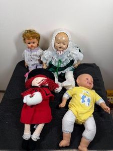 Lot of 4 Dolls - see description for more info