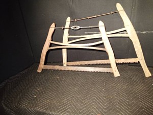 2 Vintage wooden Buck Saws