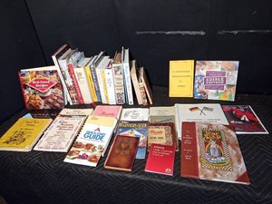 A variety of cookbooks vintage and new