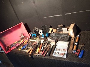 Tote of hand tools and more