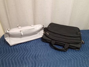 Computer bag and a leather purse