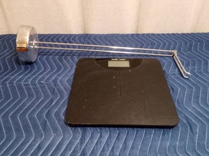 Digital Bathroom scale and toilet paper holder