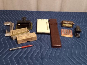 Vintage desk items