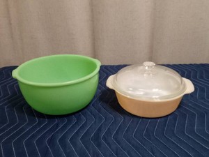 Casserole with lid and bowl