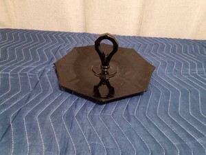 Vintage Black Amethyst Server
