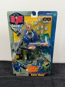 2001 Hasbro G.I. Joe Double Duty Operation Gator Blast 12-inch action figure.