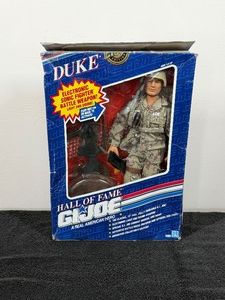 1991 Hasbro G.I. Joe Hall of Fame Duke 12-inch electronic action figure.
