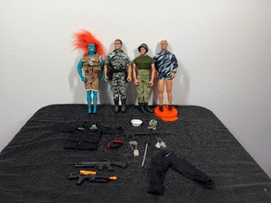 Lot of 4 G.I. Joe Figurines and Accessories - 12