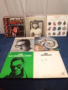 Lot of record albums