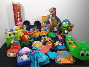 Lot of vintage and newer toys