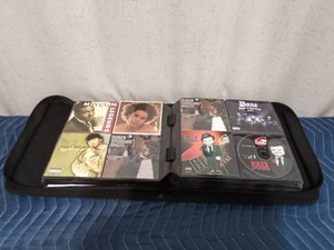 Binder of DVDs