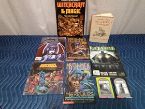 Witchcraft short stories of zombies & Ghosts & Master of the Universe books and Neopets, Myth&Men, Rue Morgue, magazines