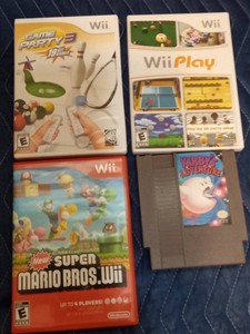 3 Wiis and an Atari game