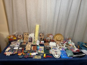 Large Lot of Craft Items and More - Tons of Rubber Stamps