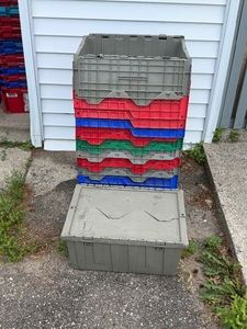 13 - Flip Top Totes - 21.75 across x 15 wide x 10 tall