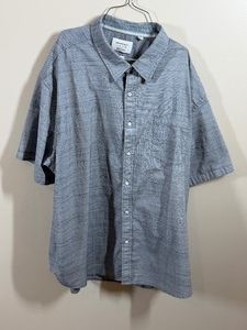 Mens short-sleeve button-down shirt - Size 4X