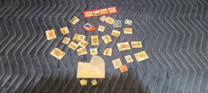 Stamps and stamp mounting squares