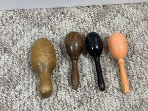 Lot of 4 Vintage Wooden Darners