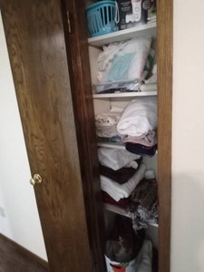 Contents of 2 closets (Bring boxes and must take all)
