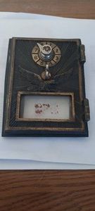 Antique brass US Post Office box door with combination lock