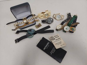 Lot Including Assorted Fashion Wristwatches Straps Manuals Sold As Is