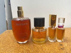 Vintage Designer Perfume Lot Calvin Klein Obsession Jil Sander No 4