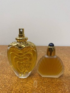 2 Vintage Perfume Bottles Escada Margaretha Ley Tester  50ml Shell EDP