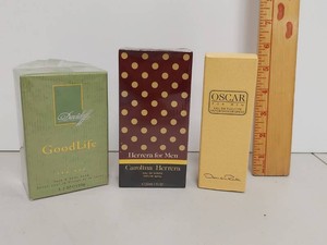 NOS Mens Fragrance Lot Oscar Carolina Herrera Davidoff GoodLife