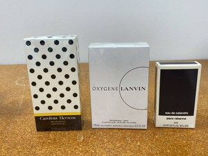 Designer Fragrance Lot Carolina Herrera Lanvin Paco Rabanne Boxed