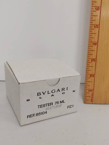 Unused Bvlgari Black Eau de Toilette Tester 75 mL Bottle With Box REF 85104