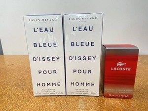 Issey Miyake Lacoste Mens Fragrance Lot 2x75ml  50ml Boxed