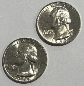 Lot of 2 Silver Quarters