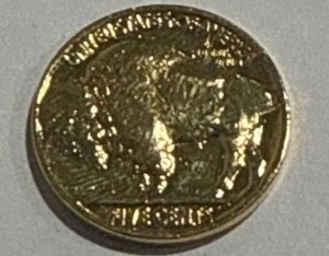 24kt Gold Plated Buffalo Nickel