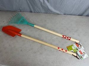 New Kids Garden Shovel and Leaf Rake