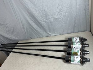 4 New Metal Tiki Torches