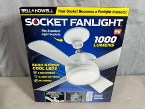 New Socket Fanlight with Remote Control and LED Light