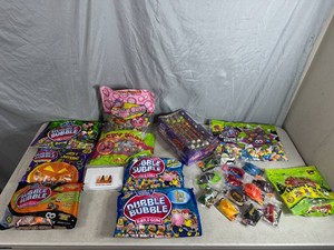 Assorted Candy, Dubble Bubble, Crybaby, Wax Fangs, Nik L Nips, and more.