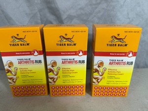 3 New Boxes of Tiger Balm Arthritis Pain Relieving Cream