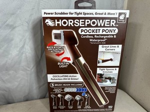 New Horsepower Pocket Pony Cordless Power Scrubber