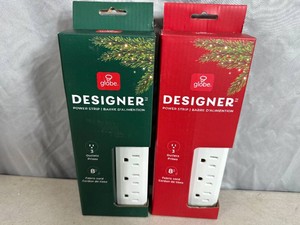2 New Globe Designer Power Strips