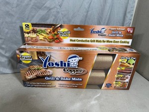 New Yoshi Copper Non-Stick Grill and Bake Mats