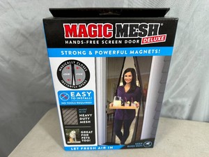 New Magic Mesh Hands-Free Magnetic Screen Door - Deluxe