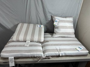 New Patio Chair Cushion, Seat Pad, Throw Pillow