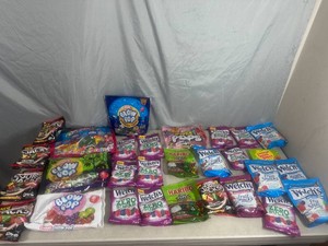 Assorted Candy, Fruit Snacks, Blow Pops, Haribo, Sour Jacks, and More